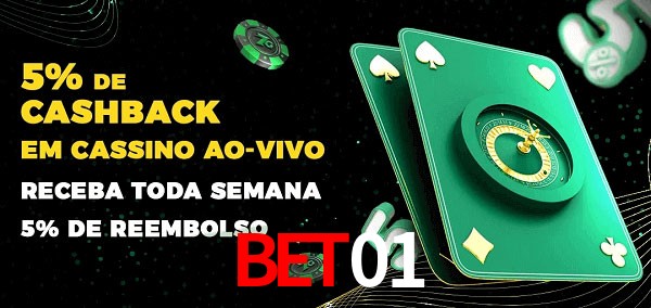 Promoções do cassino ao Vivo BET01